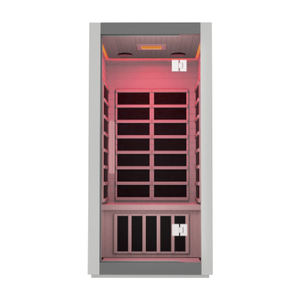 <span class=keywords><strong>Sauna</strong></span> infrarroja lejana interior de madera de diseño moderno para 1 persona con vapor seco y panel de control de computadora ¡ahora a la venta! - Product Image 1