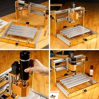 3018 Pro Max todo el enrutador de madera CNC de aluminio 0.5KW 10W SISTEMA DE Control láser Mach3 husillo único para fresado PCB corte de madera nuevo