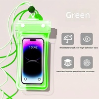 Pochette étanche pour téléphone avec valve de fermeture, en PVC haute transparence, étui de protection pour écran tactile