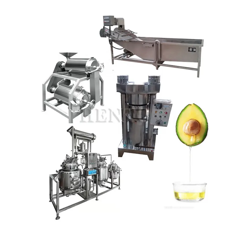 Maquinaria de aceite de aguacate de alta automatización/planta de fabricación de aceite de aguacate/máquina de extracción de aceite de semilla de aguacate