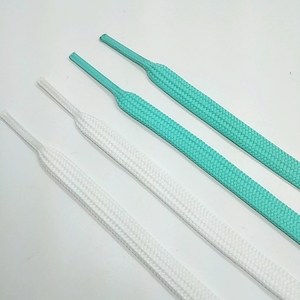 맞춤형 팁이있는 간단한 스타일 흰색 신발 레이스, 저렴한 폴리에스터 신발 끈 - Product Image 2