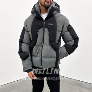 Custom Best Quality Winter Warm Thick Bomber Windbreaker Nylon Puffer Down <b>Jacket</b> Manufacturer - Product Image 2