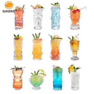 Venta al por mayor personalizado Hawaii único océano Hawaiano tazas temáticas <span class=keywords><strong>Tiki</strong></span> <span class=keywords><strong>vasos</strong></span> para cócteles Tropical creativo <span class=keywords><strong>Tiki</strong></span> <span class=keywords><strong>vasos</strong></span> de cóctel - Product Image 1