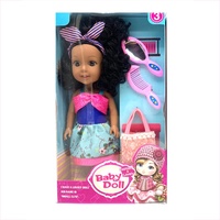 Poupée gonflable unisexe pour enfants, modèle africain, en plastique noir, 14 pouces, avec deux tenues mixtes, la plus vendue, SAMLOK