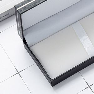 Hot-selling Paper Gift <b>Pen</b> Box Flip Flat Matte Black Wholesale with Custom Printed Logo - Product Image 3