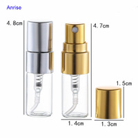 Flacons vaporisateurs de parfum en verre transparent fin de 2 ml, 5 ml, 10 ml avec pulvérisateur en aluminium – Échantillons de parfum