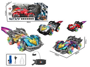 Rompecabezas para niños Educación Divertido juego interactivo Spray Stunt Car Toys con guantes Usb Control remoto RC Car Vehicle para niños - Product Image 5