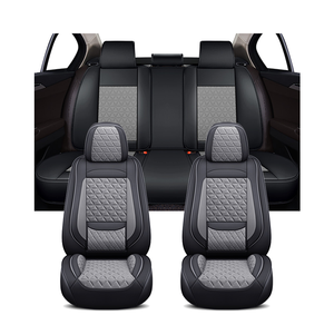 Xiangta noir cuir Pu 5D universel coussin de siège de voiture ensemble complet universel housses de siège de voiture ensemble complet de luxe pour Hyundai Accent - Product Image 6