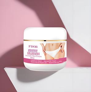 Oem Sneeuw Wit Bleekmiddel Crème Voor Gladde Huid Verheldering Whitening Gezicht Lichaam Voor Private Deel Intieme Gebieden Huidverzorgingsproduct - Product Image 2