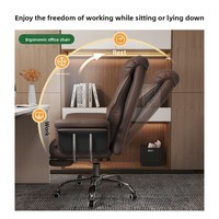 Chaise de bureau ergonomique pour usage domestique confortable pour une longue séance pour la diffusion en direct Design moderne avec dossier en tissu de mousse