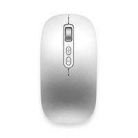 Ratón Inalámbrico 2.4G Bluetooth de Modo Dual Recargable con USB-C, Botones de Voz y Búsqueda, Ratón de Oficina para Ordenador Portátil y PC