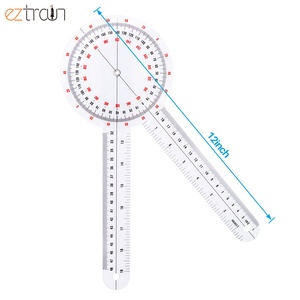 Ensemble de goniomètres 3 pièces 12 ", 8", 6 "ruban à mesurer pour le corps-thérapie physique, fitness, rapporteur, règle d'ange outil de mesure - Product Image 4