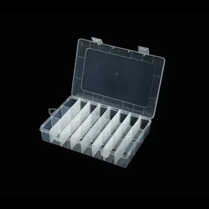出厂价格24段塑料盒用于存储多网格珠宝隔断盒带盖