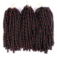 Dreadlocks, tresses au crochet, faux locs doux, cheveux synthétiques, locs lisses doux, cheveux torsadés, tresses au crochet, cheveux au crochet, 14 pouces