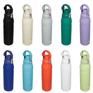 ขวดน้ำสุญญากาศสำหรับเล่นกีฬาเคลือบผง3ขนาดความจุปรับแต่งได้ - Product Image 1