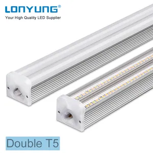 Lampu Tabung LED T5 Kecerahan Tinggi, Lampu Tabung Led 1.2M 14W 6500K T5 1200Mm 30W Dua Lampu LED T5