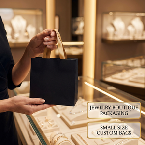 Bolsas de Papel Kraft Marrón Ecológicas con Asas, Impresión de Logotipo con Laminación Digital Personalizada para Entrega de Alimentos, Uso en Restaurantes y Supermercados - Product Image 1