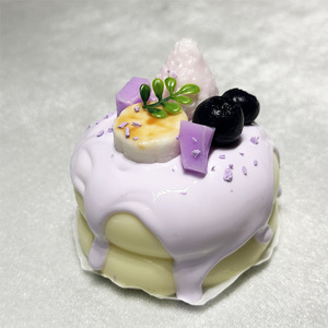 Jouet sensoriel en silicone de qualité alimentaire pour enfants, simulation de nourriture amusante, anti-stress à rebond lent, Myrtille Shufulei, jouet à pincer musical - Product Image 2