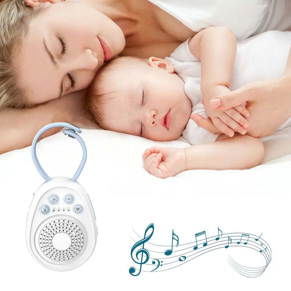 20 진정 소리 새로운 오는 작고 가벼운 성인 유아 아기 휴대용 백색 소음 슬리퍼 사운드 머신