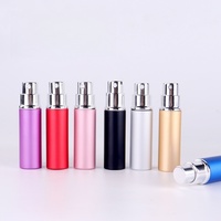 Voyage taille portable 5ml bouteille de parfum en aluminium rechargeable 20ml 10ml décanter bouteille distributeur de parfum