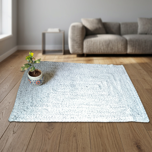 Alfombra de Lana Ecológica Hecha a Máquina y Tejida a Mano Estilo Kilim, Alfombra de Entrada, Pasillo y Escaleras de Pelo Alto Natural Tufted Duri - Product Image 1