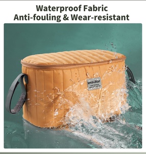 Organizador de bolsa de viaje para cochecito de bebé a la moda, bolsa organizadora de pañales para cochecito, bolsa de lona para cochecito de bebé - Product Image 3