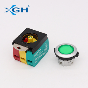 La22e Chất lượng cao Bạc nhựa phẳng đầu đẩy nút chuyển đổi tuyệt vời tạm thời sử dụng IP65 10A Max hiện tại 2NO + 1No + 1Nc - Product Image 5