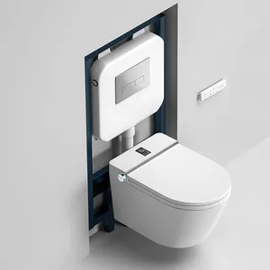 Pulizia automatica serbatoio nascosto p trap rimless hang smart toilet