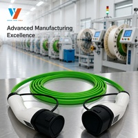 Câble de recharge pour véhicule électrique Union Yang IEC 62196-2 Type 2, 32A 22kW, triphasé, flexible en TPU, pour station de recharge de voitures électriques