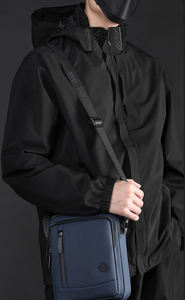 Nouveau Polyester hommes sac à bandoulière mode décontracté sac à bandoulière de poche Sports de plein air Vertical carré Style garçon sac - Product Image 5