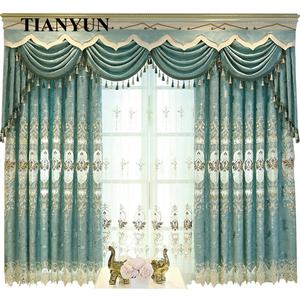 <span class=keywords><strong>Anti</strong></span> <span class=keywords><strong>Bruit</strong></span> Rideaux De Luxe De Mode Européenne Chenille Polyester Broderie Ménage Rideaux Pour Chambre Salle À Manger - Product Image 1