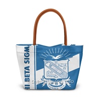 Sac fourre-tout personnalisé Phi Beta Sigma, design sororité, grande capacité, haute qualité, idéal pour les voyages et les week-ends