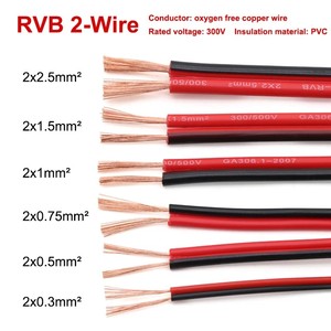 Câble d'alimentation professionnel RVB 2 conducteurs en cuivre, blindage en ruban d'acier, isolation XLPE, <span class=keywords><strong>section</strong></span> transversale 1,5 mm/2,5 mm/4 mm, pour applications industrielles aériennes - Product Image 5