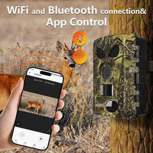 PR905W Motion Activated 5K <strong>Hunting</strong> <strong>Trail</strong> <strong>Camera</strong> WIFI 60MP APP Control Night Vision Outdoor Monitoring Game Cameras for Wildlife - Product Image 4