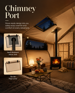 Grande tente <span class=keywords><strong>de</strong></span> glamping gonflable en tissu Oxford imperméable pour hébergement extérieur – Fournisseur en gros - Product Image 2