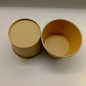 Bol seau à bouillie PE jetable écologique personnalisé pour restauration rapide conteneur à emporter couvercle en papier kraft assiettes en papier bols - Product Image 6