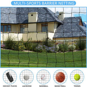 Filet de protection encastré sur mesure 30x10 pieds, robuste, multi-sports pour le basketball et le football - Product Image 5