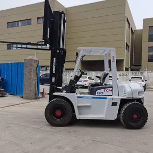 TCM heavy-duty Forklift Trucks FD60Z8 6 ton Diesel powered Forklifts Carriers TCM used material handling fork 6t second-hand