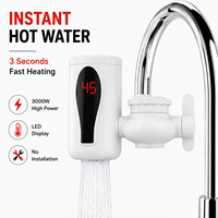Robinet d'eau chaude instantanée portable sans installation 220V/110V à chauffage rapide pour la maison et le camping-car