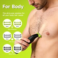 Rasoir électrique à une lame pour le visage et le corps, tondeuse électrique pour hommes et femmes, tondeuse pour le corps, la zone pubienne et l'aine, tondeuse bikini pour femmes