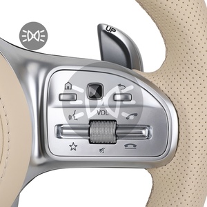 <span class=keywords><strong>Volant</strong></span> Lenkrad en cuir demi-perforé personnalisé <span class=keywords><strong>Volant</strong></span> en carbone pour <span class=keywords><strong>Mercedes</strong></span> CLC C207 <span class=keywords><strong>W208</strong></span> W117 X247 <span class=keywords><strong>CLK</strong></span> W177 Gls X166 AMG - Product Image 6