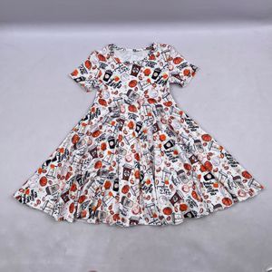 Robes de fête d'Halloween 2022 pour filles, robes tourbillonnantes à lanterne citrouille pour bébés et tout-petits, vente en gros de robes pour enfants - Product Image 5