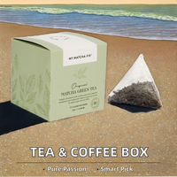Boîte à thé en papier kraft personnalisée pour sachets de thé et de café, emballage de petite taille pour l'expédition et l'utilisation de parfums