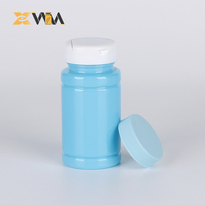Factory Direct PET Capsule Bottle 100-250ml Blue Glossy Finish for Nutraceutical &amp; Vitamin Storage - Product Image 3