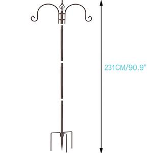 4 kanca kuş besleyici yemek istasyonu asılı kiti Metal Suet besleyici kuş banyosu duş direği ağır kuş besleyici <span class=keywords><strong>stand</strong></span>ı dış için - Product Image 2