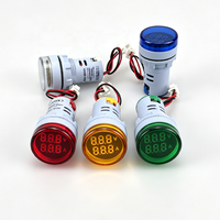 Meteran Tegangan dan Arus Digital LED Layar Ganda 60-450V 0-100A Kapasitas Rentang AC Amp Volt Ampermeter Voltmeter Indikator