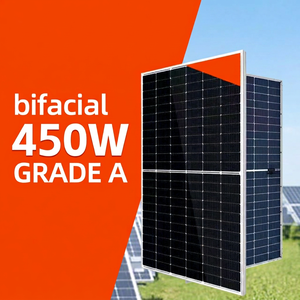Sunplus 450W Bifacial Double Glass Monocrystalline <b>Solar</b> Panel Half Cut Cell PV Module US In Stock For Residential Rooft - Product Image 1