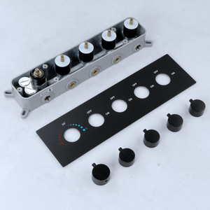 Robinet thermostatique à 4 fonctions pour montage horizontal à domicile, corps de robinet mural en laiton pour salle de bain, mitigeur de douche, interrupteur de douche - Product Image 4