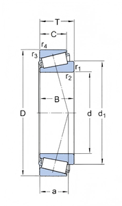 Roulement <span class=keywords><strong>à</strong></span> rouleaux coniques longue durée 75x130x41mm pour IVECO SCANIA Roulements de roue VKHB 2028 - Product Image 5