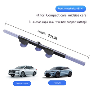 Parasole per Auto 65x155cm a Prezzo di Fabbrica, Tendina Parasole Universale con Ventosa per Parabrezza Anteriore 65cm, <span class=keywords><strong>Accessori</strong></span> Auto - Product Image 5